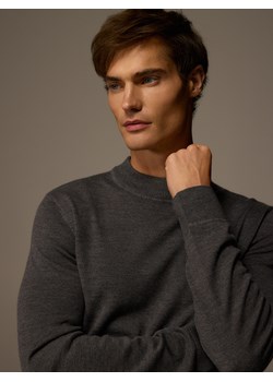 Reserved - Sweter z wełny merino - szary ze sklepu Reserved w kategorii Swetry męskie - zdjęcie 187525634