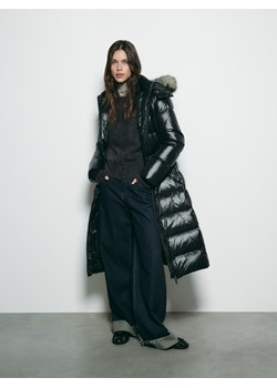 Reserved - Puchowa kurtka z kapturem - czarny ze sklepu Reserved w kategorii Płaszcze damskie - zdjęcie 187525973