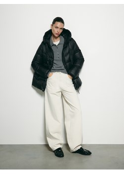 Reserved - Puchowa kurtka z kapturem - czarny ze sklepu Reserved w kategorii Kurtki damskie - zdjęcie 187526110