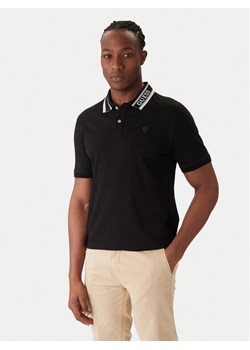 Guess Polo M6RP60 K7O64 Czarny Regular Fit ze sklepu MODIVO w kategorii T-shirty męskie - zdjęcie 187526330