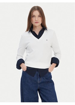 Tommy Hilfiger Sweter WW0WW42049 Biały Regular Fit ze sklepu MODIVO w kategorii Swetry damskie - zdjęcie 187526342