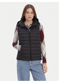Tommy Hilfiger Bezrękawnik Global Stripe WW0WW42051 Czarny Regular Fit ze sklepu MODIVO w kategorii Kamizelki damskie - zdjęcie 187526363
