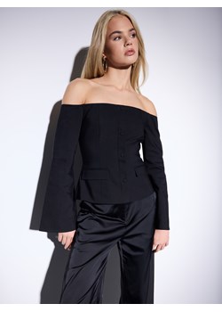 Mohito - Bluzka z odkrytymi ramionami - czarny ze sklepu Mohito w kategorii Bluzki damskie - zdjęcie 187527084