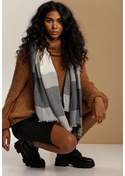 Biały Szalik Aurave ze sklepu renee.pl w kategorii Szaliki i chusty damskie - zdjęcie 187527323