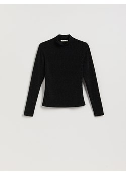 Reserved - Błyszczący golf - czarny ze sklepu Reserved w kategorii Swetry damskie - zdjęcie 187527352