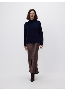 Reserved - Wełniany sweter - granatowy ze sklepu Reserved w kategorii Swetry damskie - zdjęcie 187527424