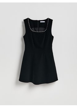 Reserved - Sukienka mini ze zdobieniem - czarny ze sklepu Reserved w kategorii Sukienki - zdjęcie 187527434