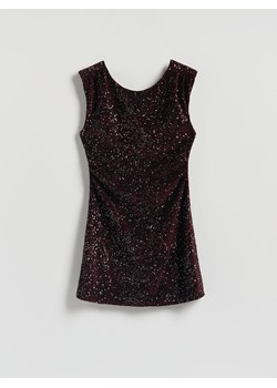 Reserved - Cekinowa sukienka mini - wielobarwny ze sklepu Reserved w kategorii Sukienki - zdjęcie 187527440