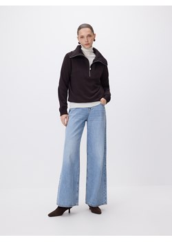 Reserved - Bluza z wysokim golfem - ciemnobrązowy ze sklepu Reserved w kategorii Bluzy damskie - zdjęcie 187527683