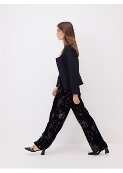 Reserved - Spodnie z cekinami - czarny ze sklepu Reserved w kategorii Spodnie damskie - zdjęcie 187528002
