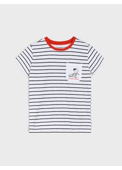 Sinsay - Bawełniana koszulka w paski Le Petit Nicolas - biały ze sklepu Sinsay w kategorii Bluzki dziewczęce - zdjęcie 187528452