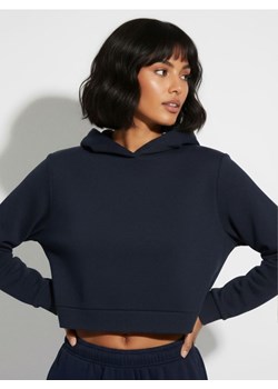 Sinsay - Bluza hoodie basic - granatowy ze sklepu Sinsay w kategorii Bluzy damskie - zdjęcie 187528462