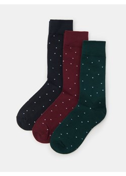 Sinsay - Prążkowane skarpetki 3 pack - wielobarwny ze sklepu Sinsay w kategorii Skarpetki męskie - zdjęcie 187528524