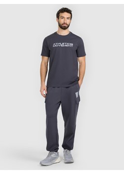 Męskie spodnie dresowe joggery 4F 4FRAW25TTROM1694 - szare ze sklepu Sportstylestory.com w kategorii Spodnie męskie - zdjęcie 187528702