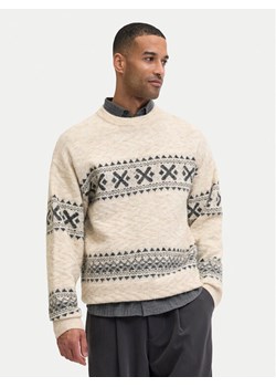 Jack & Jones Sweter Blumax 12286244 Beżowy Relaxed Fit ze sklepu MODIVO w kategorii Swetry męskie - zdjęcie 187529180