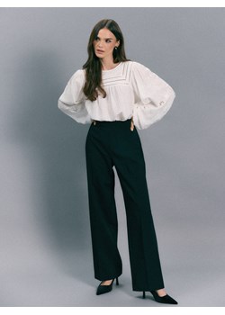 Mohito - Czarne spodnie wide leg - czarny ze sklepu Mohito w kategorii Spodnie damskie - zdjęcie 187529361