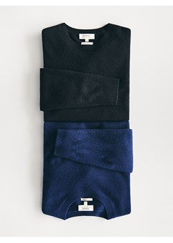 Reserved - Wełniany sweter z dodatkiem kaszmiru - czarny ze sklepu Reserved w kategorii Swetry damskie - zdjęcie 187529512