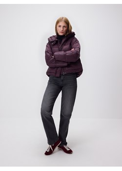 Reserved - Pikowana kurtka z kapturem - ciemnofioletowy ze sklepu Reserved w kategorii Kurtki damskie - zdjęcie 187529583