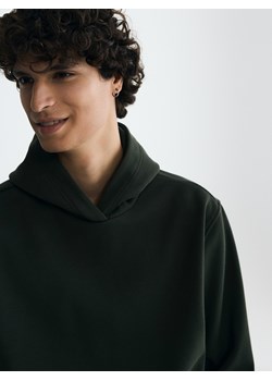 Reserved - Bluza regular z kapturem - ciemnozielony ze sklepu Reserved w kategorii Bluzy męskie - zdjęcie 187529660