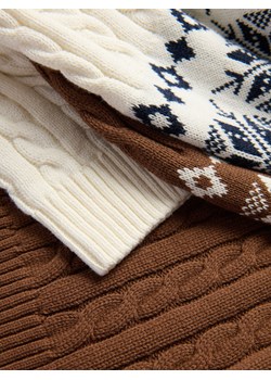 Reserved - Sweter z warkoczowym splotem - brązowy ze sklepu Reserved w kategorii Swetry męskie - zdjęcie 187529682