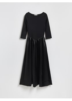 Reserved - Sukienka z ozdobnym dołem - czarny ze sklepu Reserved w kategorii Sukienki - zdjęcie 187529692