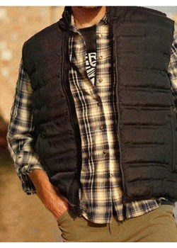 Sinsay - Pikowana kamizelka ze stójką - czarny ze sklepu Sinsay w kategorii Kamizelki męskie - zdjęcie 187530174