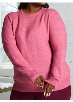 Sinsay - Sweter basic z domieszką wełny - różowy ze sklepu Sinsay w kategorii Swetry damskie - zdjęcie 187530190