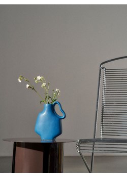 Sinsay - Wazon o nieregularnym kształcie z uchwytem - niebieski ze sklepu Sinsay w kategorii Wazony - zdjęcie 187530201