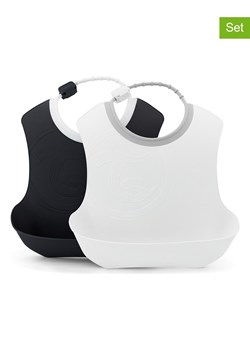 Twistshake Śliniaczki (2 szt.) w kolorze białym i czarnym - 22 x 22 cm ze sklepu Limango Polska w kategorii Zabawki - zdjęcie 187530301