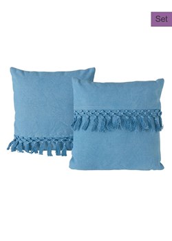 Boltze Poduszki (2szt.) &quot;Linou&quot; w kolorze niebieskim ze sklepu Limango Polska w kategorii Poduszki dekoracyjne - zdjęcie 187530324