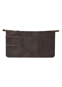 HIDE &amp; STITCHES Skórzany fartuch w kolorze ciemnobrązowym do grilowania - 38 x 70 x 0,5 cm ze sklepu Limango Polska w kategorii Akcesoria kuchenne - zdjęcie 187530691