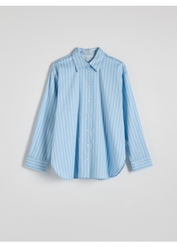 Reserved - Bawełniana koszula w paski - jasnoniebieski ze sklepu Reserved w kategorii Koszule damskie - zdjęcie 187530972