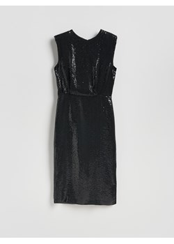 Reserved - Sukienka midi z cekinami - czarny ze sklepu Reserved w kategorii Sukienki - zdjęcie 187530992