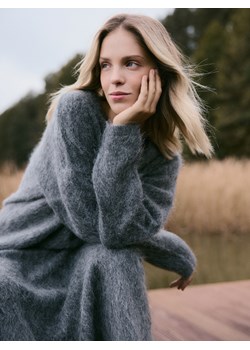 Reserved - Sweter z wełną i moherem - ciemnoszary ze sklepu Reserved w kategorii Swetry damskie - zdjęcie 187531000