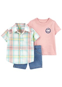 carter&apos;s 3-częściowy zestaw w kolorze niebiesko-zielono-jasnoróżowym ze sklepu Limango Polska w kategorii Odzież dla niemowląt - zdjęcie 187531252