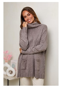 Soft Cashmere Golf w kolorze szarobrązowym ze sklepu Limango Polska w kategorii Swetry damskie - zdjęcie 187531474