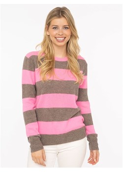 Zwillingsherz Kaszmirowy sweter w kolorze jasnoróżowo-jasnobrązowym ze sklepu Limango Polska w kategorii Swetry damskie - zdjęcie 187531514