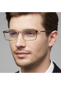 Męskie okulary do komputera BLUE LIGHT zerówki 25119 ze sklepu Stylion w kategorii Okulary zerówki męskie - zdjęcie 187531753