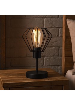 Czarna lampka nocna w stylu loftowym GALLE LOFT ze sklepu Lysne w kategorii Lampy stołowe - zdjęcie 187532913