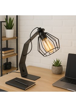 Metalowa lampa biurkowa do pracy i nauki KABUL LOFT w stylu loftowym ze sklepu Lysne w kategorii Lampy stołowe - zdjęcie 187532922