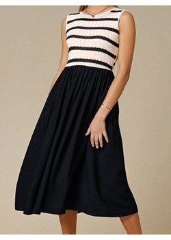 Sinsay - Sukienka z dzianinowym topem - czarny ze sklepu Sinsay w kategorii Sukienki - zdjęcie 187533153