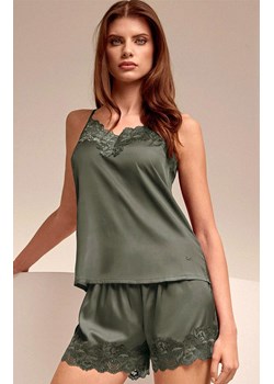 Satynowa piżama damska szmaragdowa 1818 Saten, Kolor szmaragdowy, Rozmiar S, Lormar ze sklepu Intymna w kategorii Piżamy damskie - zdjęcie 187533982
