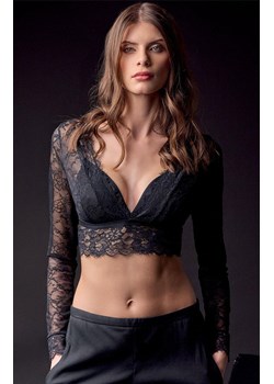 Koronkowy top z długim rękawem bez fiszbin 3674 Party, Kolor czarny, Rozmiar 70B, Lormar ze sklepu Intymna w kategorii Podkoszulki i halki - zdjęcie 187533983
