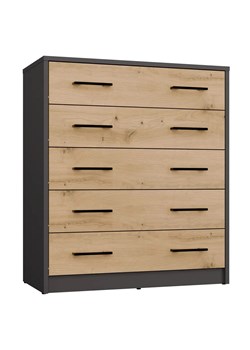 Szafka na buty antracyt + dąb artisan K7-D83 ze sklepu Edinos.pl w kategorii Zestawy mebli do przedpokoju - zdjęcie 187534074