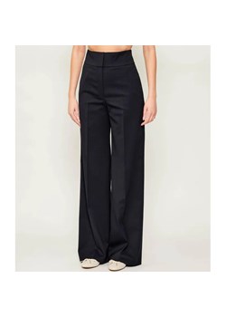 HUGO Spodnie Himia | flare fit | z dodatkiem wełny ze sklepu Gomez Fashion Store w kategorii Spodnie damskie - zdjęcie 187535124