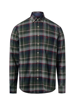 Fynch-Hatton Męska koszula w kratę Mężczyźni Regular Fit Bawełna jodłowy w kratkę ze sklepu vangraaf w kategorii Koszule męskie - zdjęcie 187535443