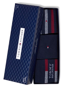 Tommy Hilfiger Skarpety 3-pack Mężczyźni Bawełna granatowy w paski ze sklepu vangraaf w kategorii Skarpetki męskie - zdjęcie 187535471