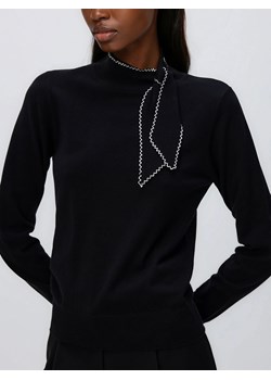 Reserved - Sweter z wiązaniem - czarny ze sklepu Reserved w kategorii Swetry damskie - zdjęcie 187535492