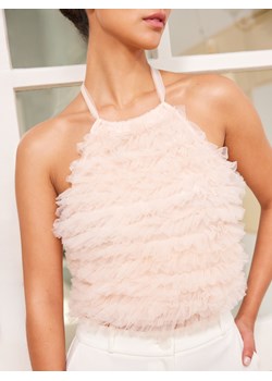 Mohito - Top z wiązaniem - brzoskwiniowy ze sklepu Mohito w kategorii Bluzki damskie - zdjęcie 187535580