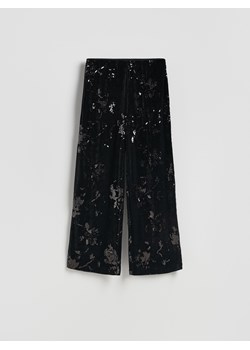 Reserved - Spodnie z cekinami - czarny ze sklepu Reserved w kategorii Spodnie damskie - zdjęcie 187535733